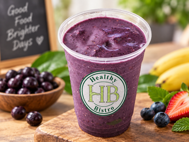 Acai Berry Blast Smoothie.