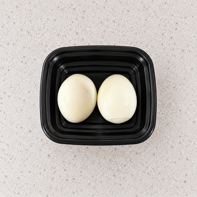 Two Hard-Boiled Eggs.