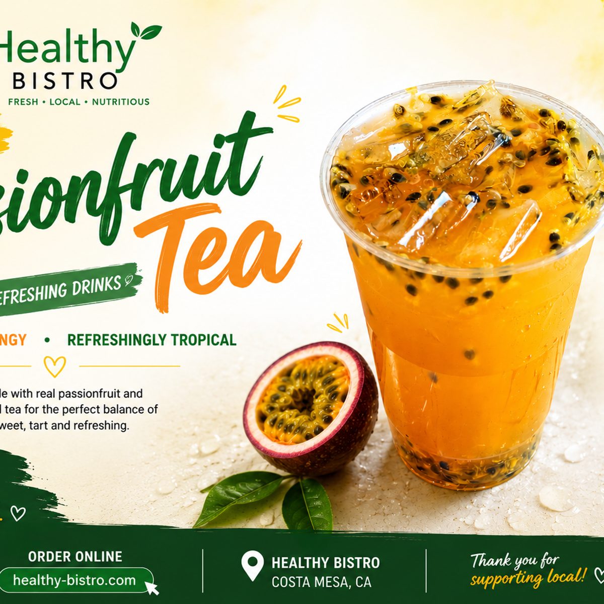 NEW! Passionfruit Tea Refreshment