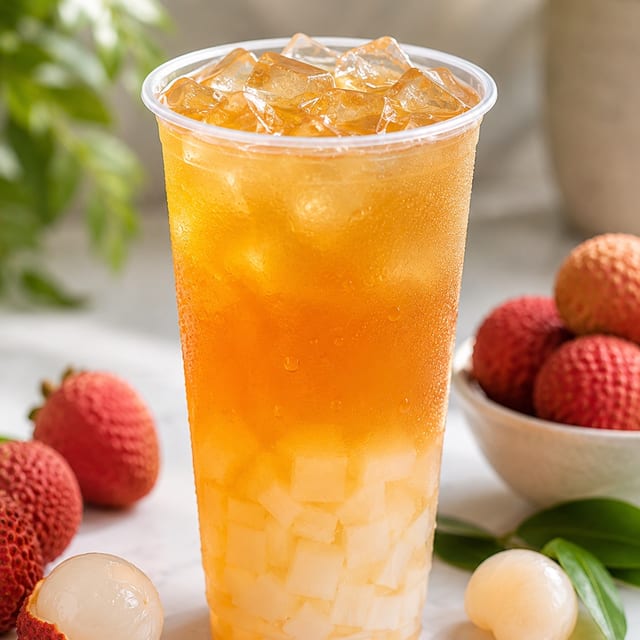 Lychee Fruit Tea Friday Only.