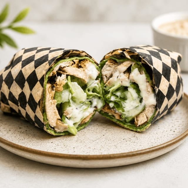 Caesar Chicken Wrap.