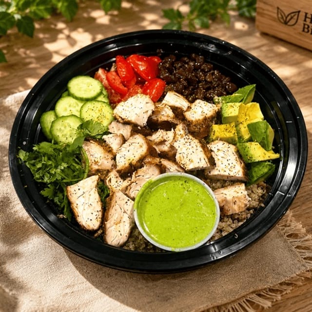 Chicken Burrito Bowl.
