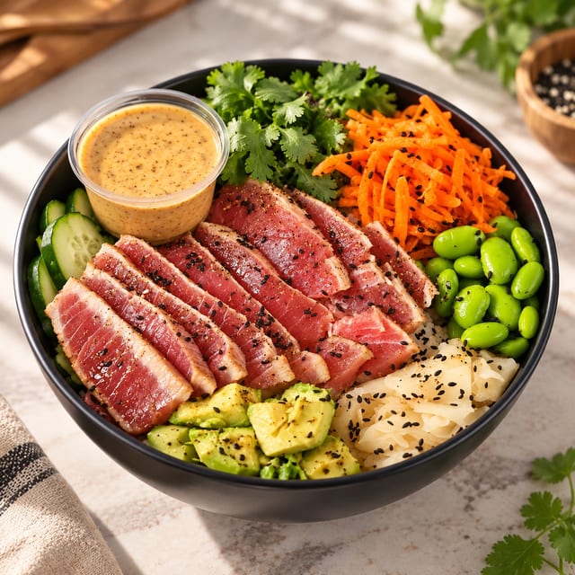 Seared Ahi Tuna Bowl.