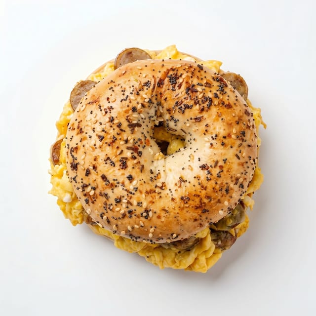 Chicken Sausage, Egg & Cheese Breakfast.
