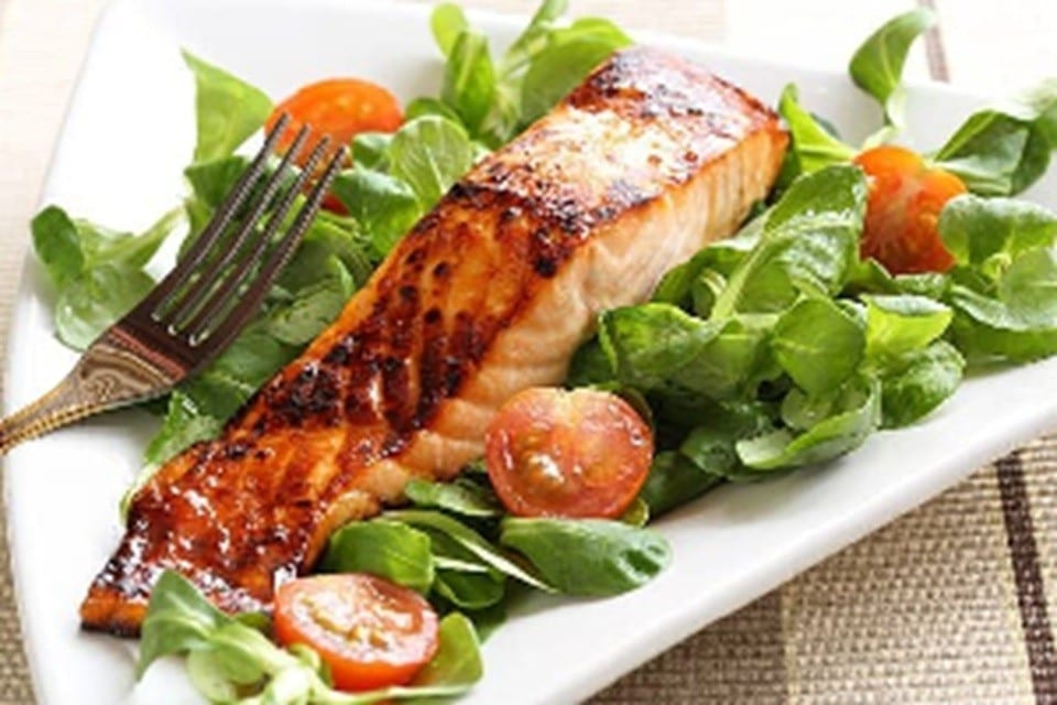 Miso Salmon Salad.