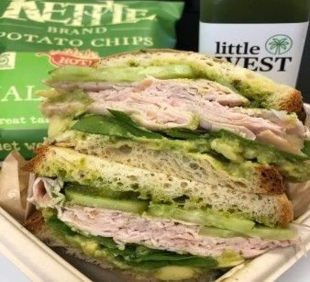 Turkey Avocado Sandwich.