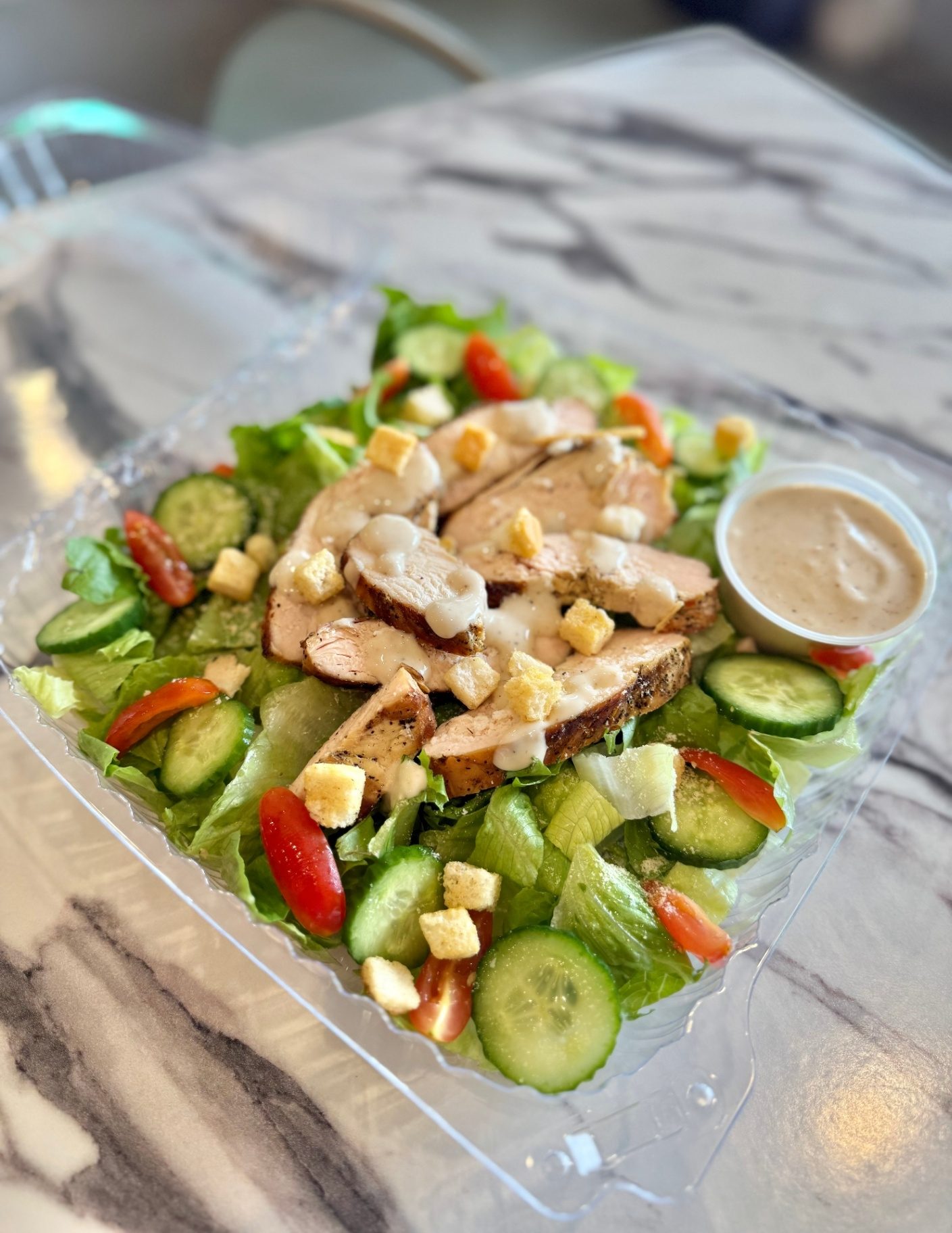 Chicken Caesar Salad.