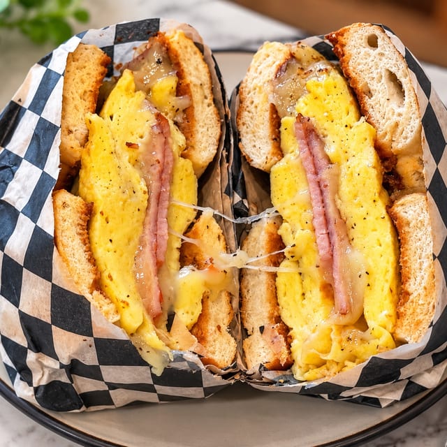 Canadian Bacon, Egg & Cheese.