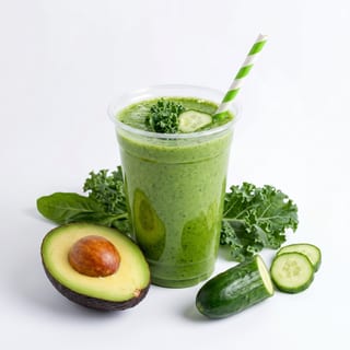 Kale Avocado Protein Smoothie